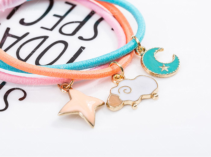 Sailboat Pink Ball Charm Hair Tie-1.jpg