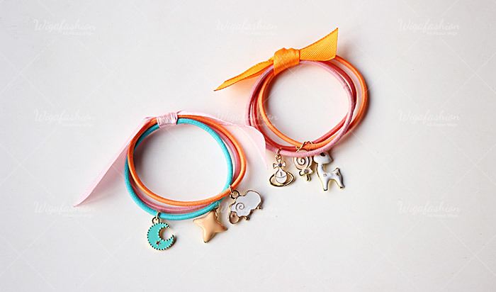 Sailboat Pink Ball Charm Hair Tie-3.jpg