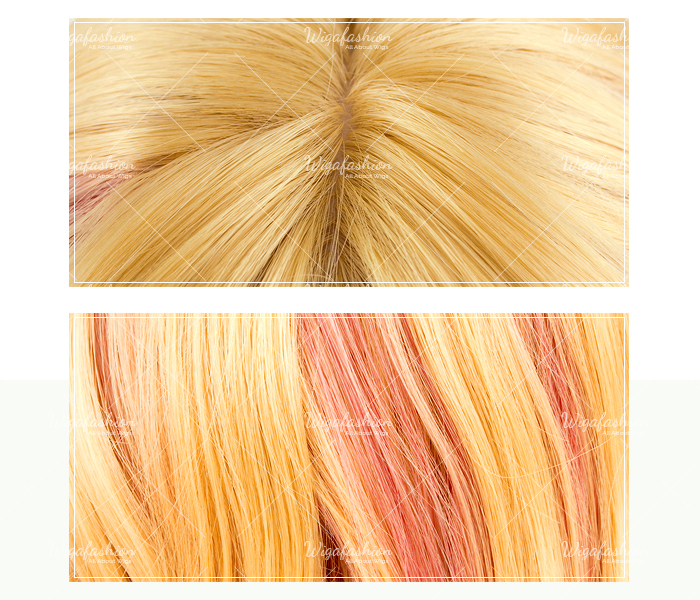 Two Tone Blonde/Light Pink Long Wavy 75cm-closeup.jpg