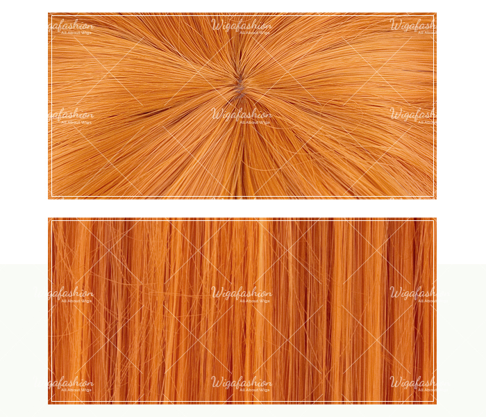 Marigold Orange Long Straight 100cm-closeup.jpg