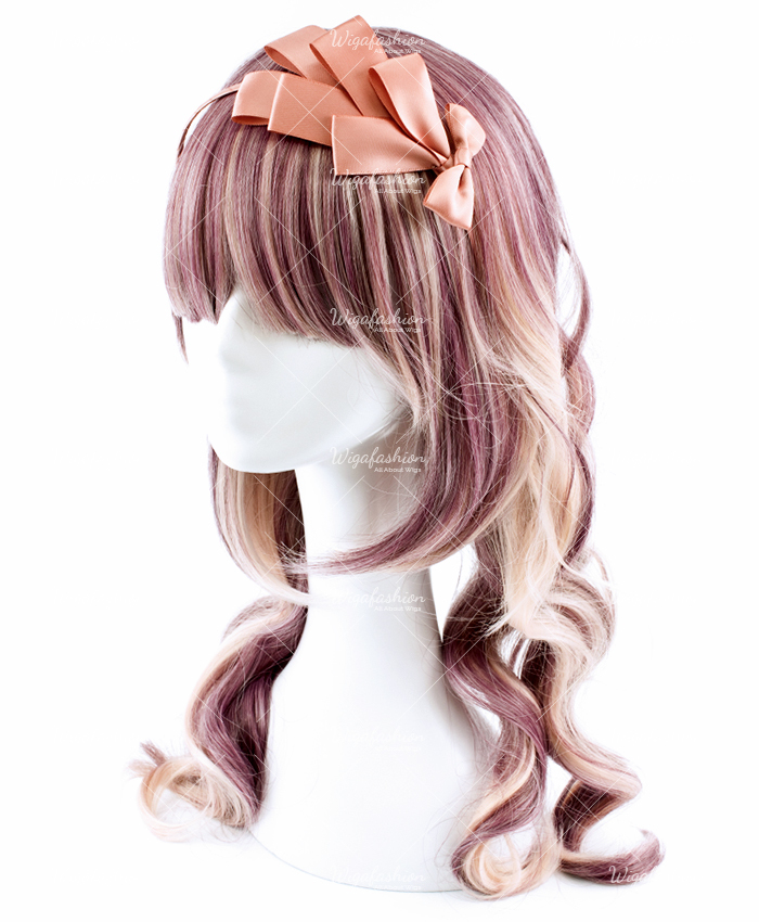 Maroon Red Ash Blonde Big Wavy 55cm-1.jpg