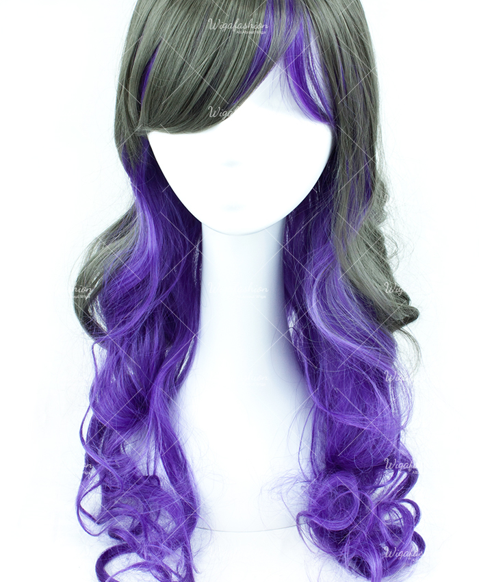 Two Tone Dark Grey/Violet Long Wavy 70cm-2.jpg