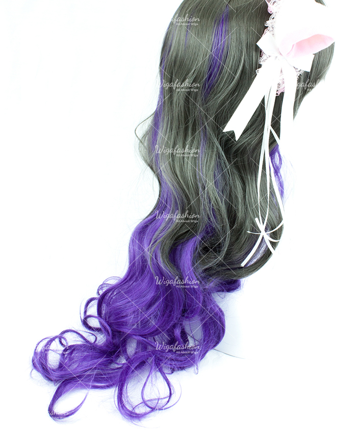 Two Tone Dark Grey/Violet Long Wavy 70cm-3.jpg