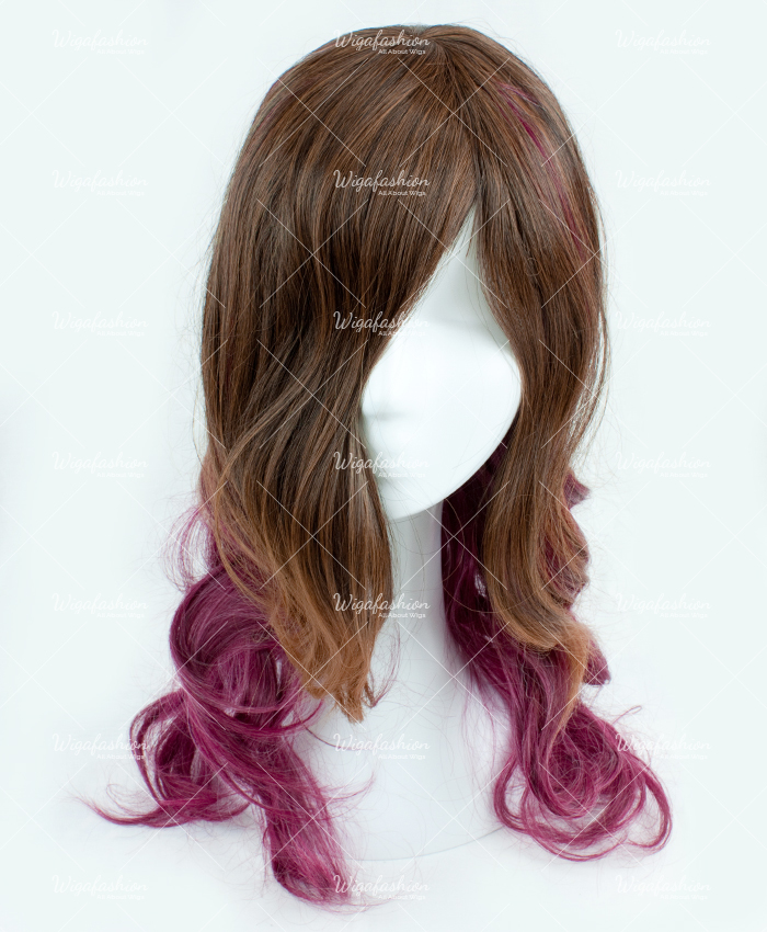 Dark Brown/ Violet Long Wavy 60cm-2.jpg