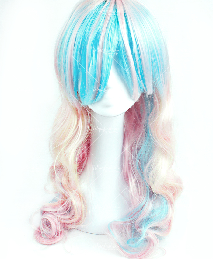 Two Tone Pink Lolita Long Wavy Curls 60cm-2.jpg