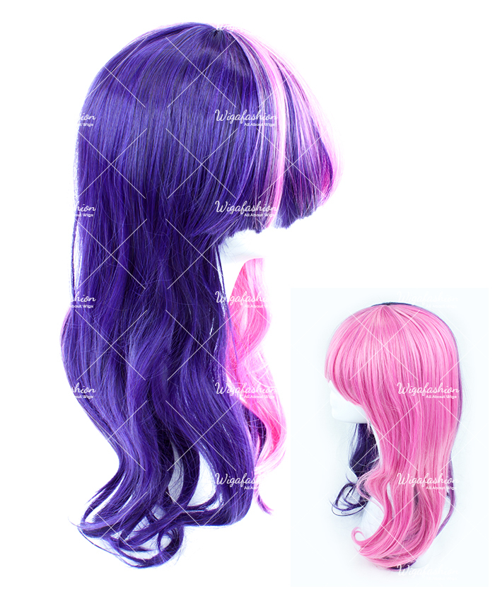 Two Tone of Twilight Sparkle Long Wavy 65cm-2.jpg